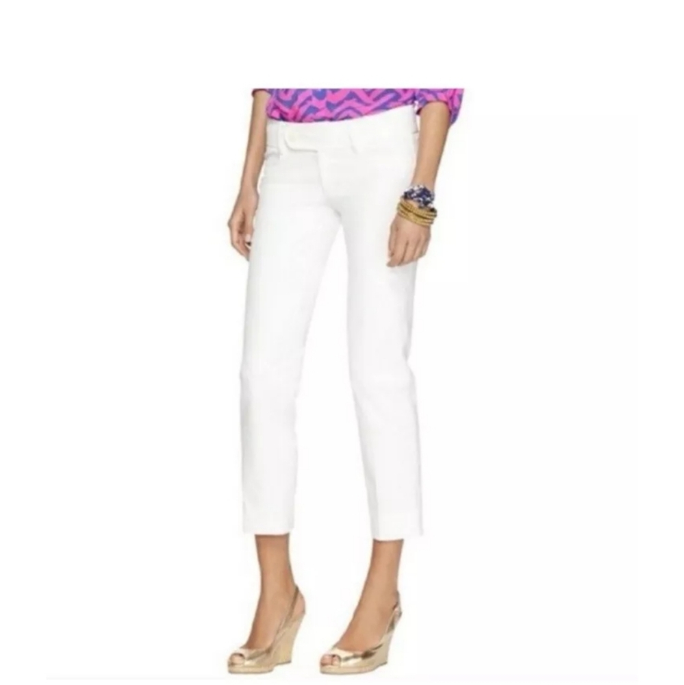 Lilly Pulitzer Cropped Resort Pants White